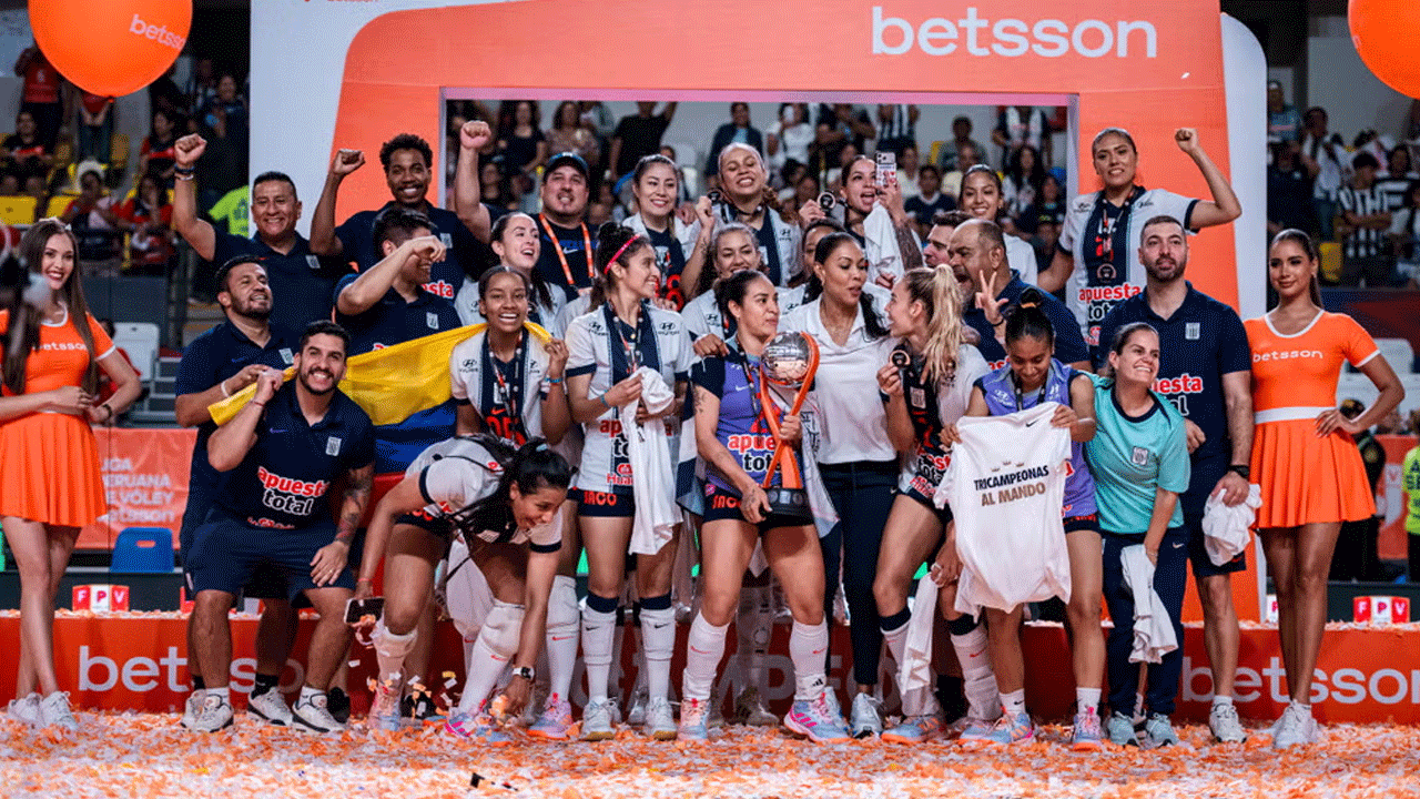 Alianza Lima se consagró tricampeón de la Liga Peruana de Vóley tras vencer 3-2 a San Martín
